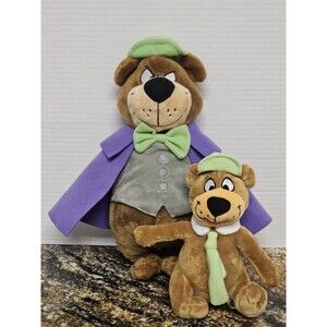 Yogi Bear Halloween Vampire Plush 11" With Cape & Hannah Barbara Yogi Plush Vtg